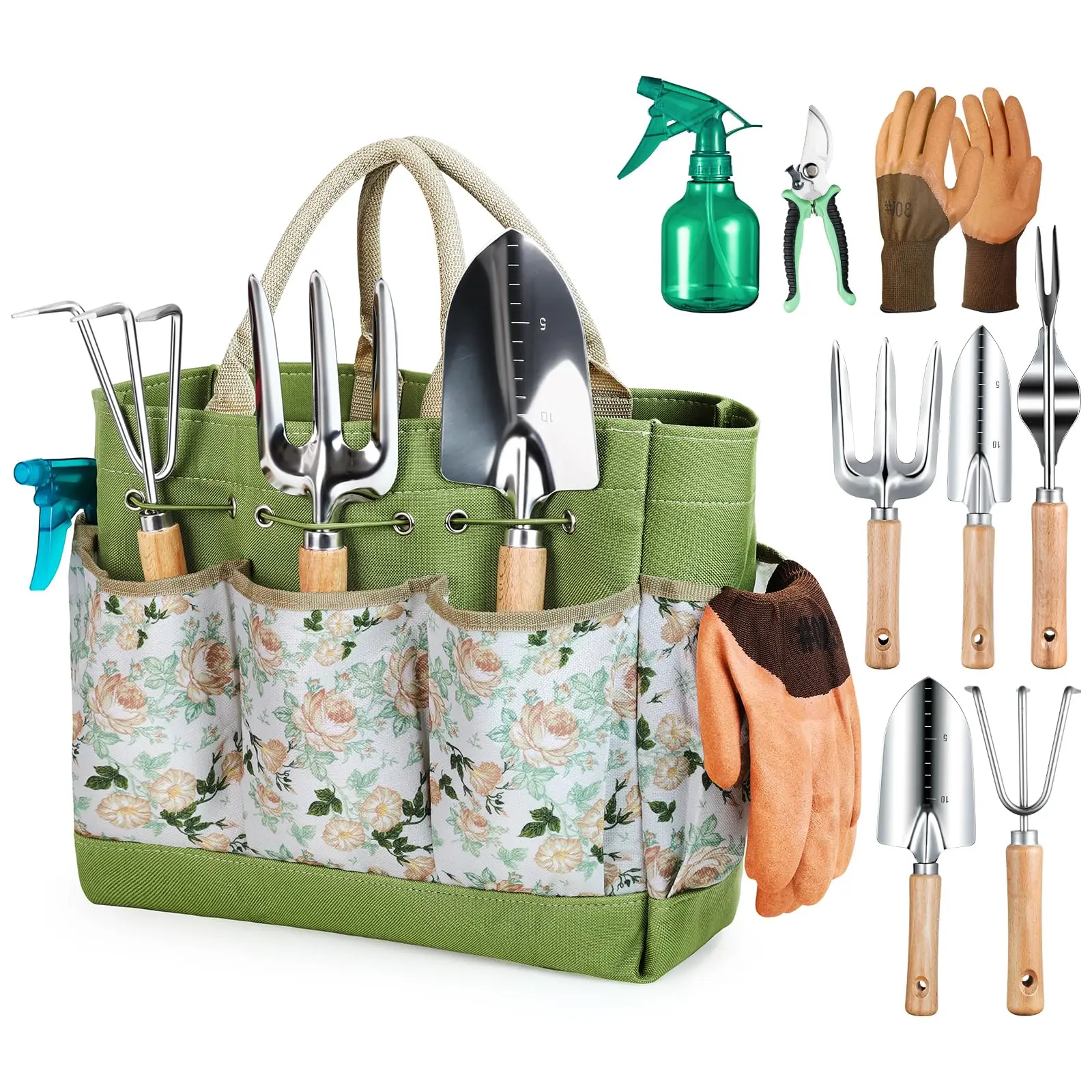 9-delige roestvrijstalen tuinh - Spade Digging Fork recensie en prijs