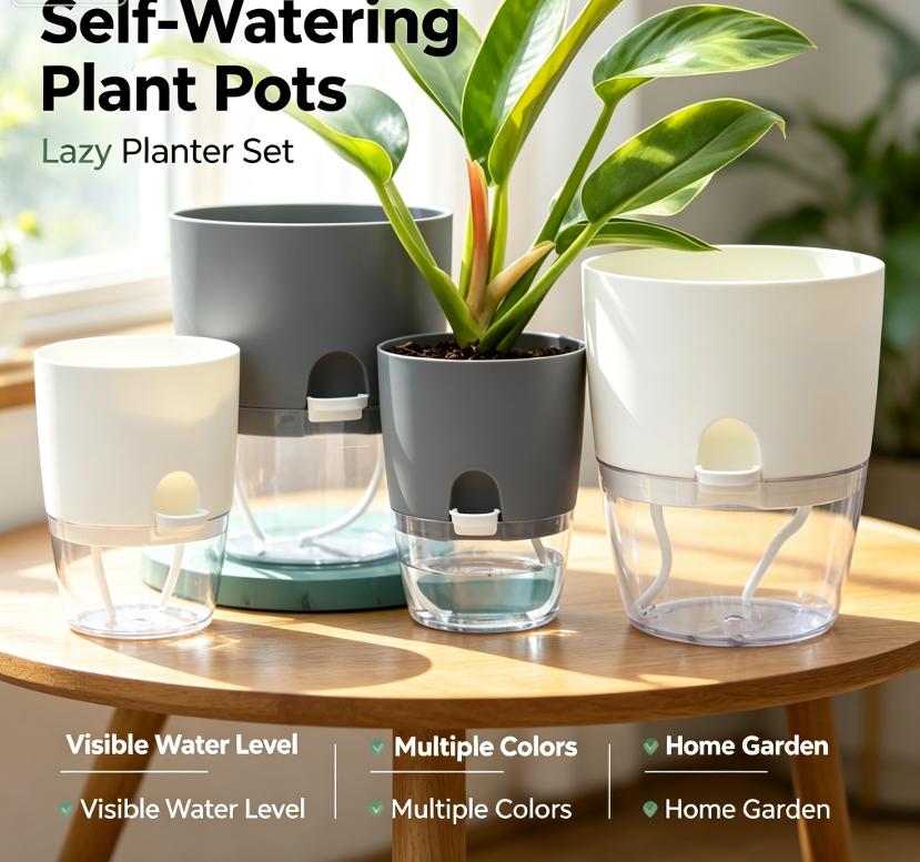 Transparante Dubbellaagse Plas - Self-Watering Planter recensie en prijs